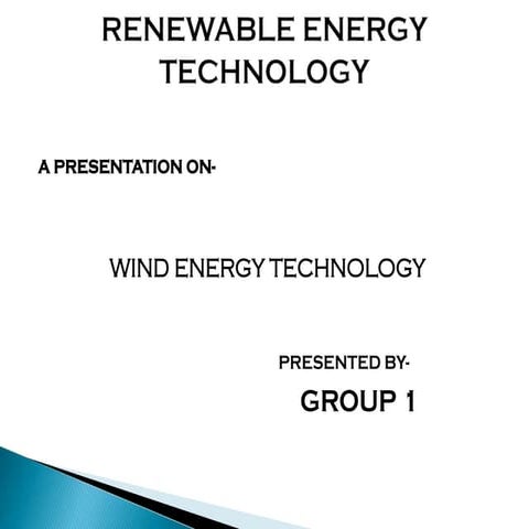 Wind energy brief overview