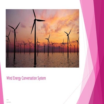 Comprehensive Overview of Wind Energy Conversion Systems and ...
