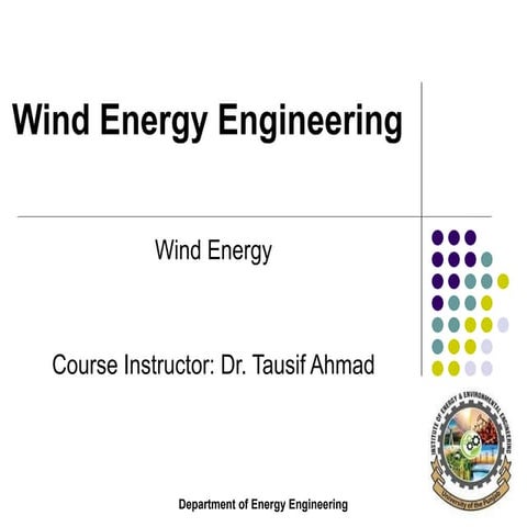 Wind Energy EngineeringDVBfd b V  XC C XC xc