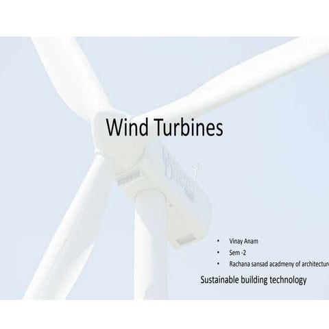 Wind energy in buildings