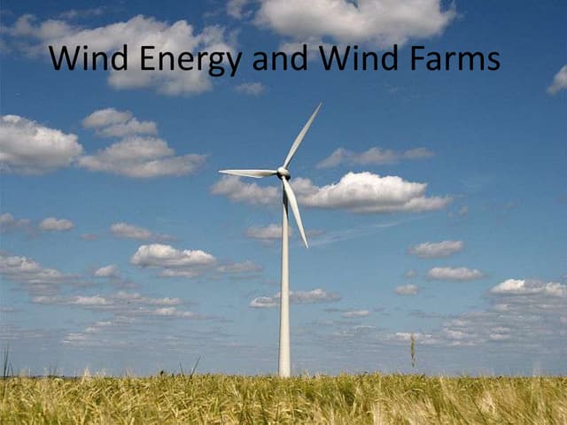 Wind energy ppt