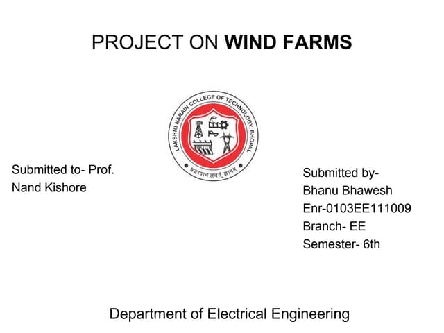 Wind farms