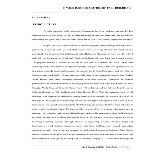 Influence of Wind Loads on tall buildings | PDF