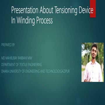 Tensioning Device in Winding by mim