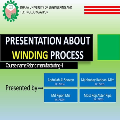 Winding by mim and groupmates