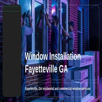 Essential Tips for Window Installation in Fayetteville GA | PDF
