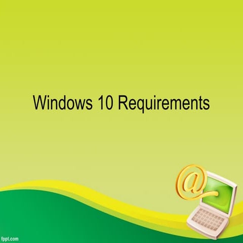 Windows 10 requirements