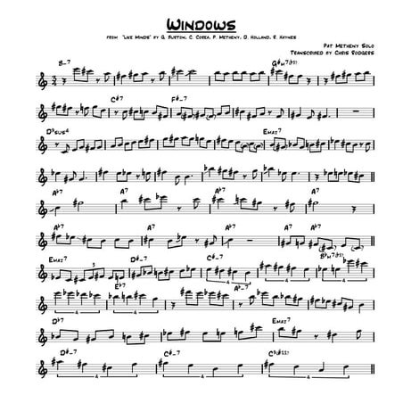 Windows - Pat Metheny solo