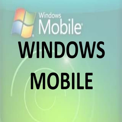 Explorando con windows mobile 6.1 | PDF