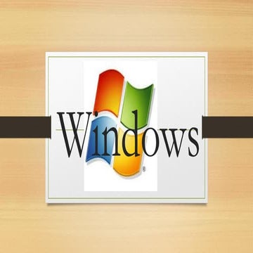 ¿Qué es Windows? | PPT