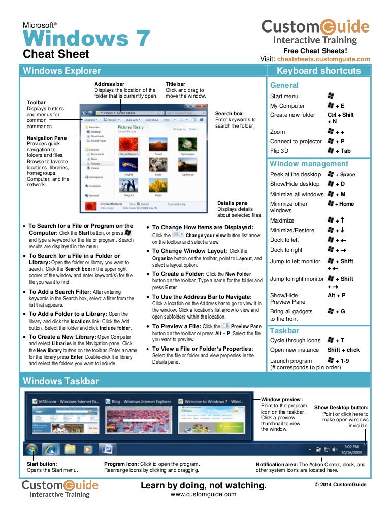 Windows 7-cheat-sheet
