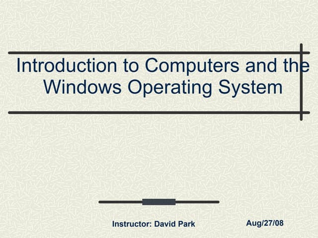 Windows Operating System1