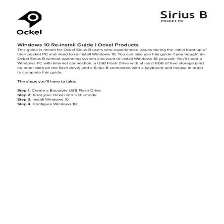 Windows reinstallation-guide