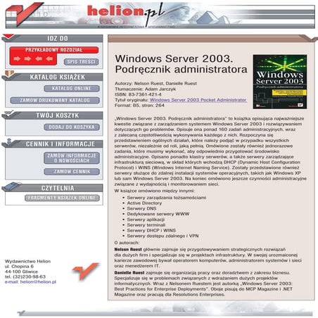 Windows Server 2003. Podręcznik administratora