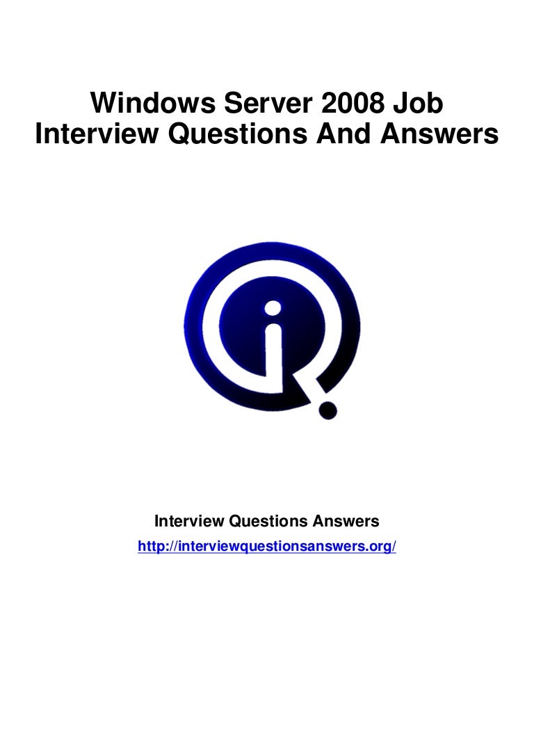 desktop support interview questions and answers pdf