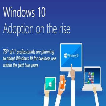 Windows 10 - Adoption on the rise