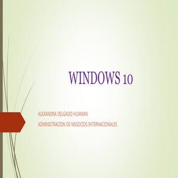 Windows 10 presentacion | PPTX
