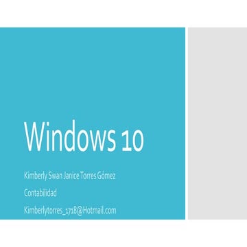 Windows 10 presentacion | PPTX