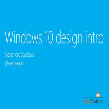 Windows 10 design