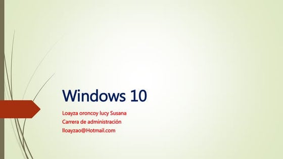 Presentación de Windows 10.pptx Hecha en canva | PPTX