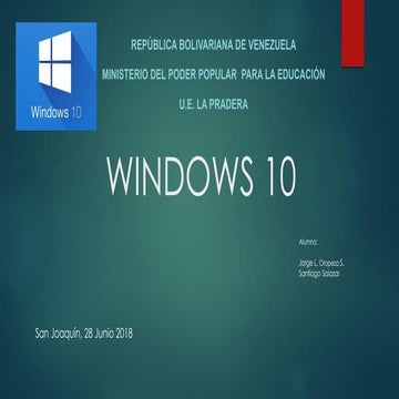 Windows 10 presentacion | PPTX