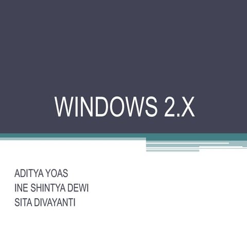 Windows 2.x