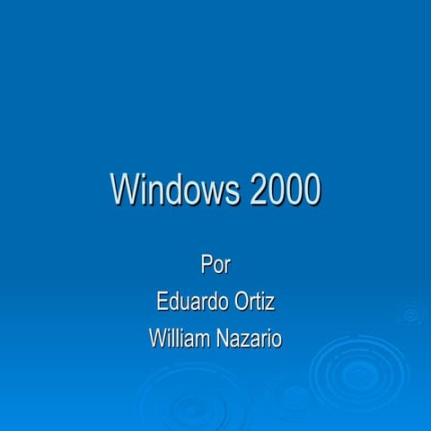 Windows 2000 | PPTX