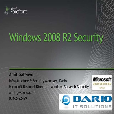 Windows 2008 R2 Security