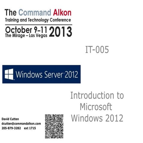 Windows 2012 and its functionality, decribe very well in the presentation