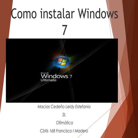 como instalar windows 7 