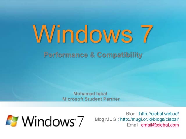 Windows7 performance & compatibility