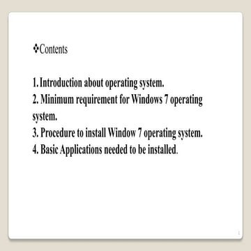 Windows7 installation guide 