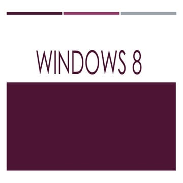 Windows 8 trabajo | PPTX