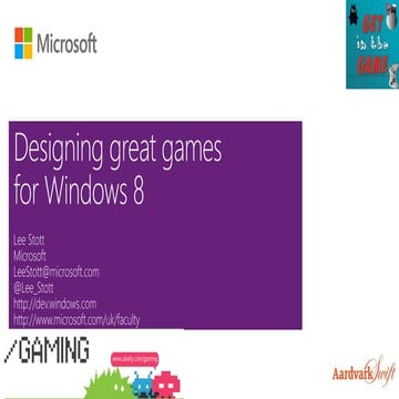 Windows 8 & Aardvark University Gaming Tour