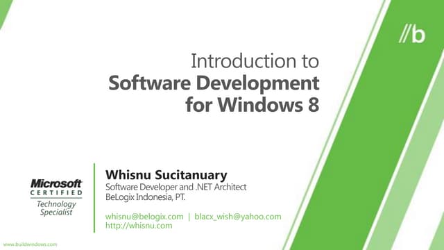 Windows 8 developer preview