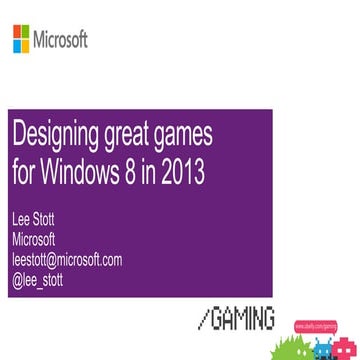 Windows 8 for gaming in 2013