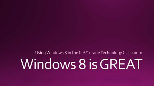 Windows 8 is great