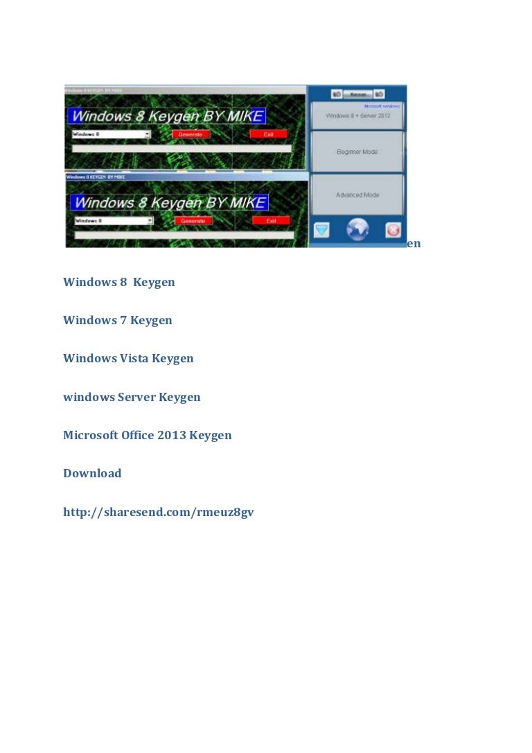 Windows 8 Keygen