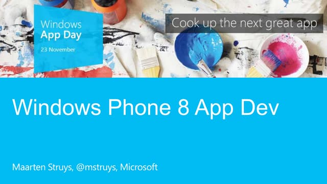 Windows Phone 8 App Development
