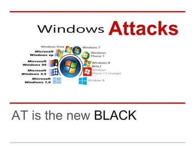 Windows Attacks   AT is the new black