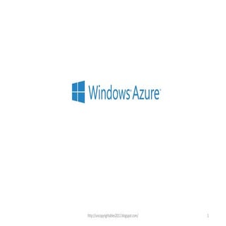 Windows Azure Essentials
