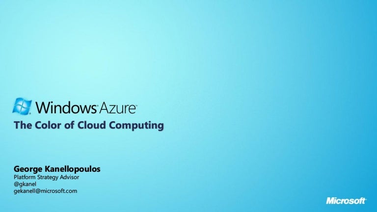 Microsoft Azure Color : Microsoft Azure – JDWK