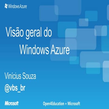 Windows Azure - Visão geral
