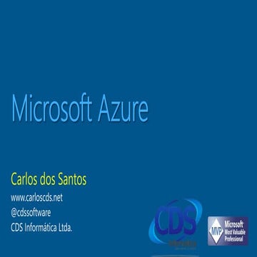 Azure e suas vantagens (Palestra 1) 