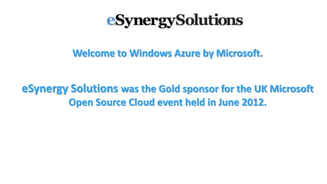 Windows Azure Cloud Services