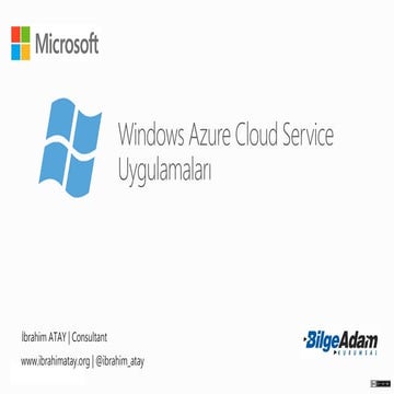Yazılımcılar İçin Windows Azure ve Cloud Computing Uygulamaları Eğitim Seti –...