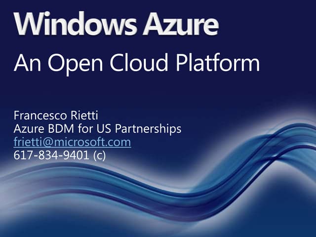 The DevOps PaaS Infusion - May meetup