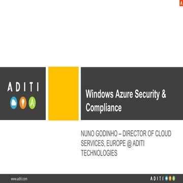 Windows Azure Security & Compliance