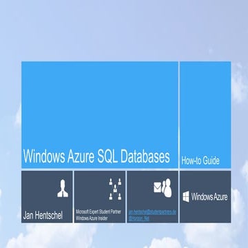 Windows Azure SQL Databases
