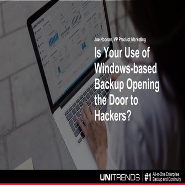 Is Your Use of Windows Backup Opening the Door to Hackers?